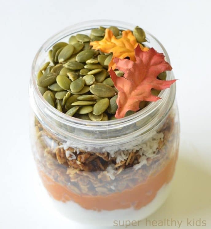 5 Minute Pumpkin Chia Coconut Granola Recipe. Homemade Chia Granola - in 5 minutes!